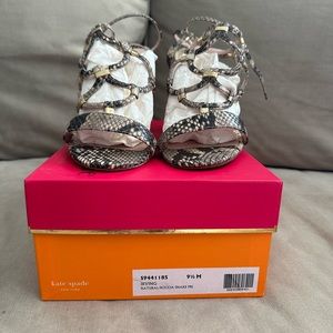 Kate Spade snake skin sandals